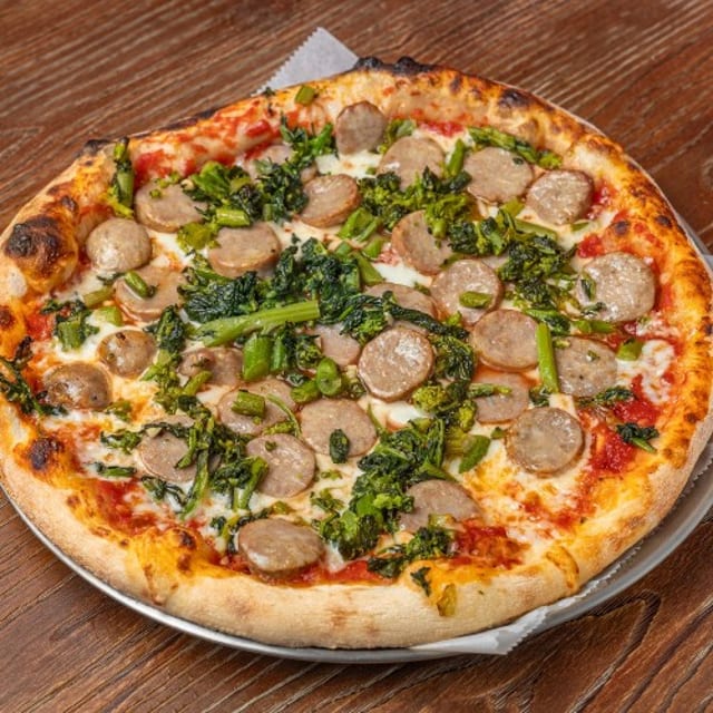Sausage and Broccoli Rabe Pizza.